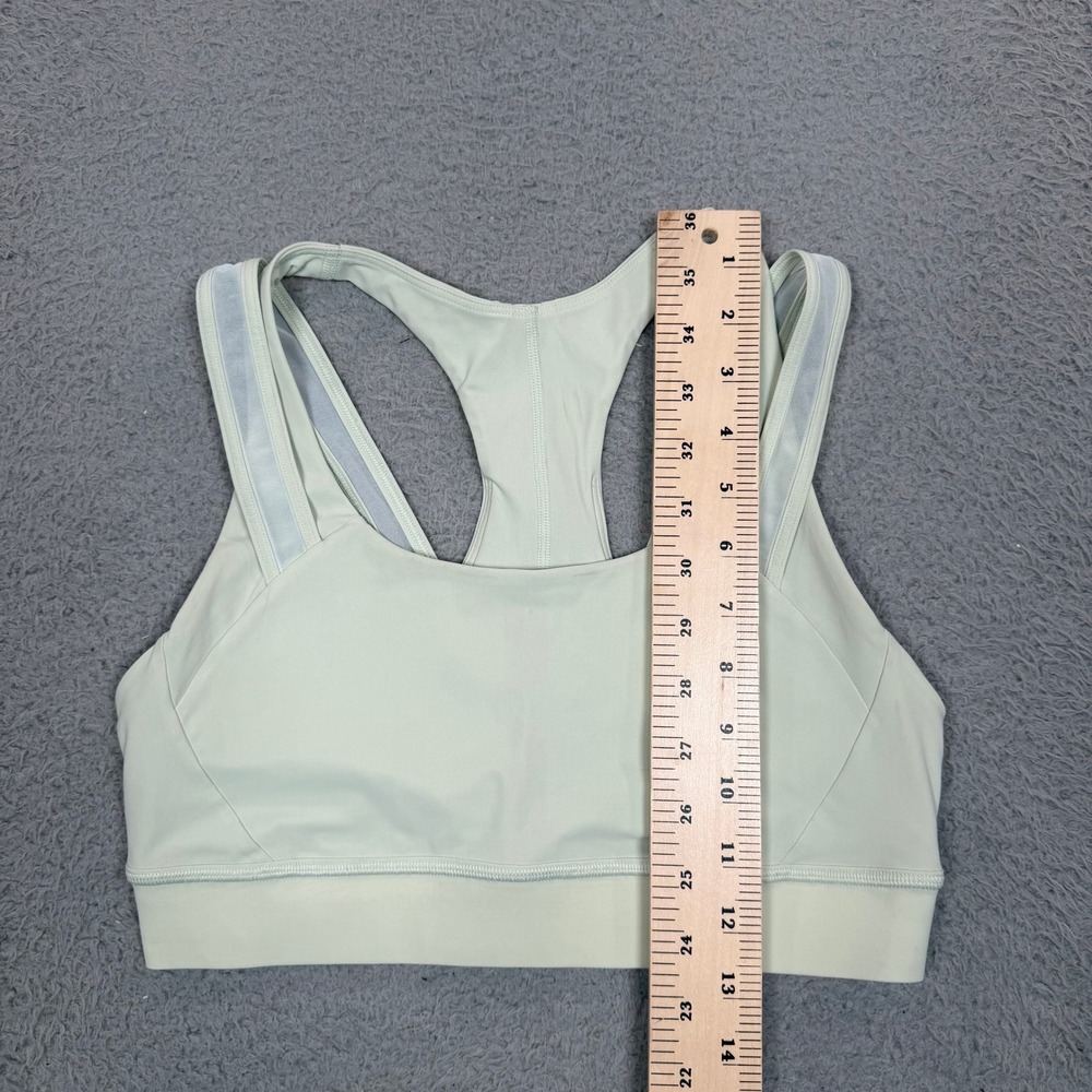 Lululemon Mint Green Multi Strap Racerback Sports Bra Size 8 W2BSJS - Picture 8 of 9